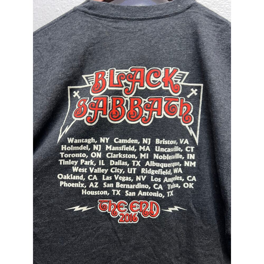 Black Sabbath The End Tour Shirt 2016 Concert Godfathers Of Metal Gray Tee M - Picture 6 of 8